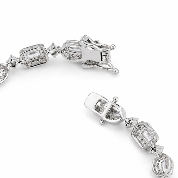 Aurora Halo Cluster Bracelet