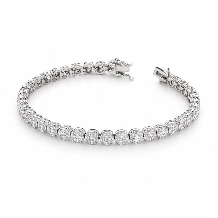 Blossom Cluster Tennis Bracelet