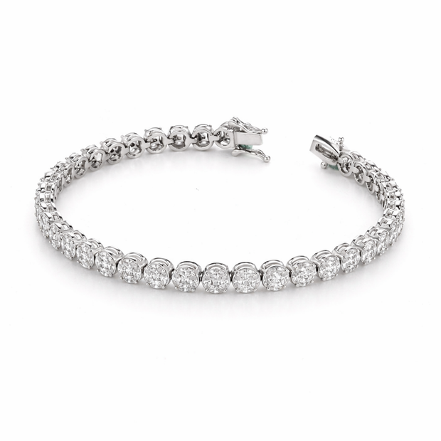 Blossom Cluster Tennis Bracelet