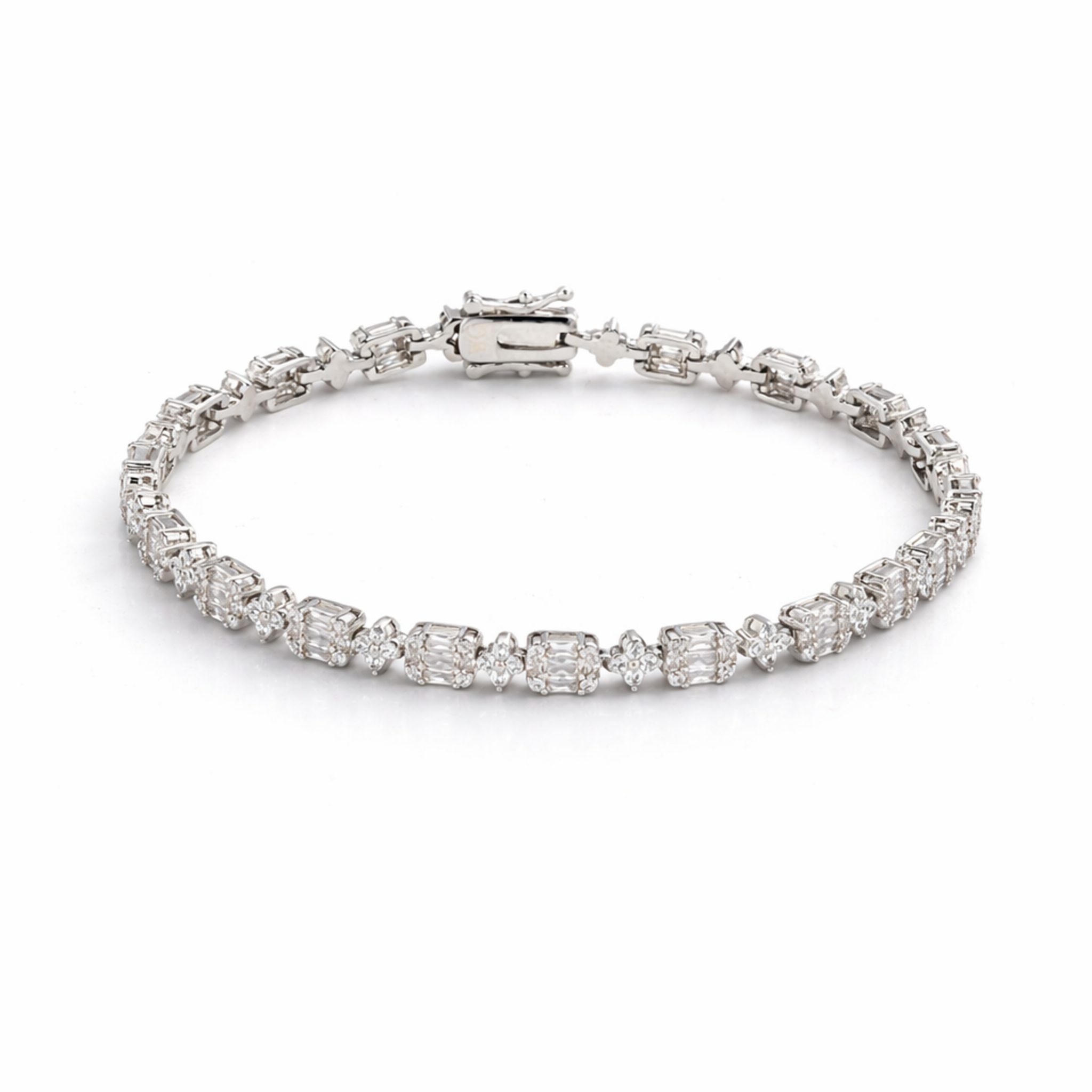 Glacier Baguette Bloom Bracelet
