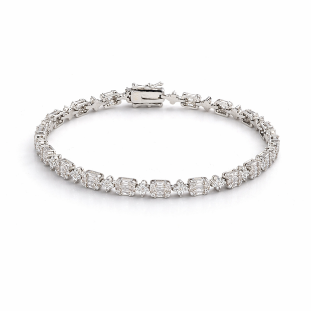 Glacier Baguette Bloom Bracelet