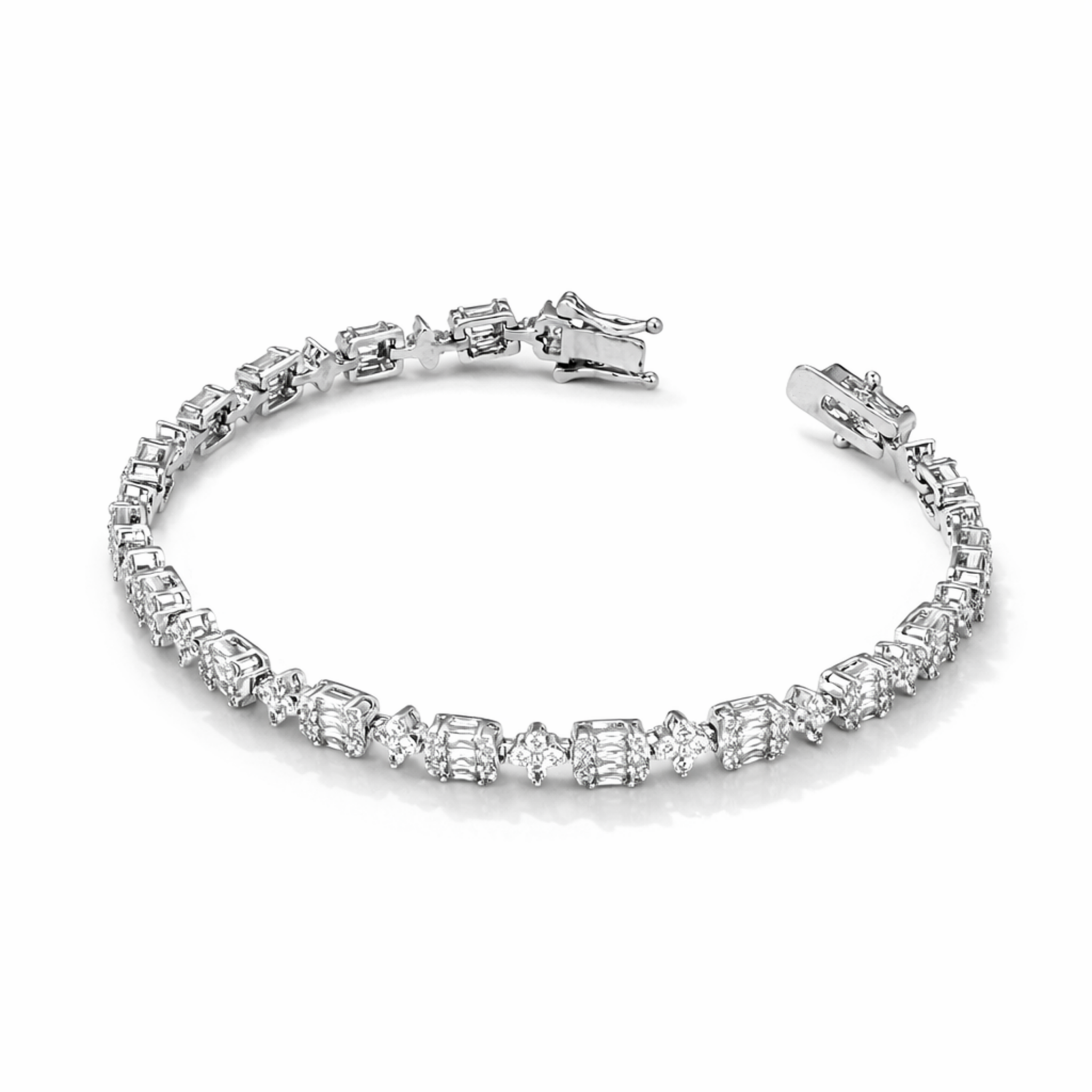 Glacier Baguette Bloom Bracelet