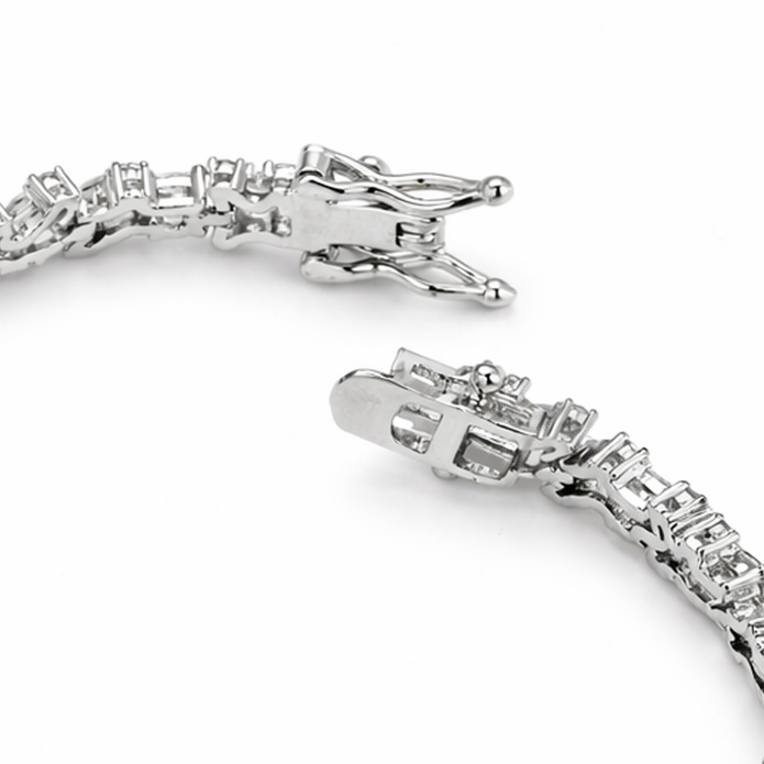 Cascade Zig-Zag Tennis Bracelet
