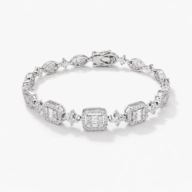 Imperial Cushion Baguette Bracelet
