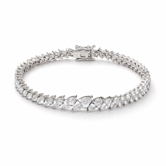Marquise Cascade Tennis Bracelet