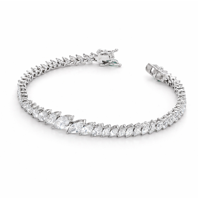 Marquise Cascade Tennis Bracelet