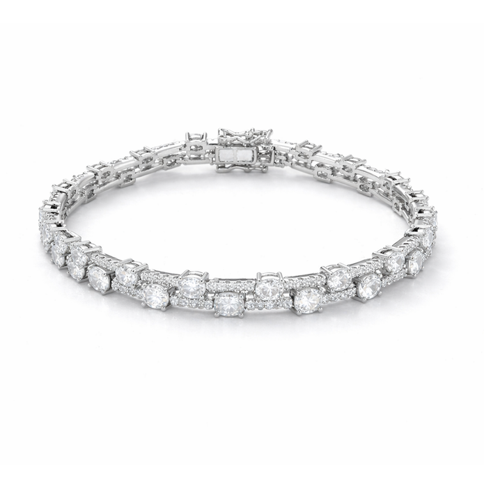 Celestial Halo Tennis Bracelet