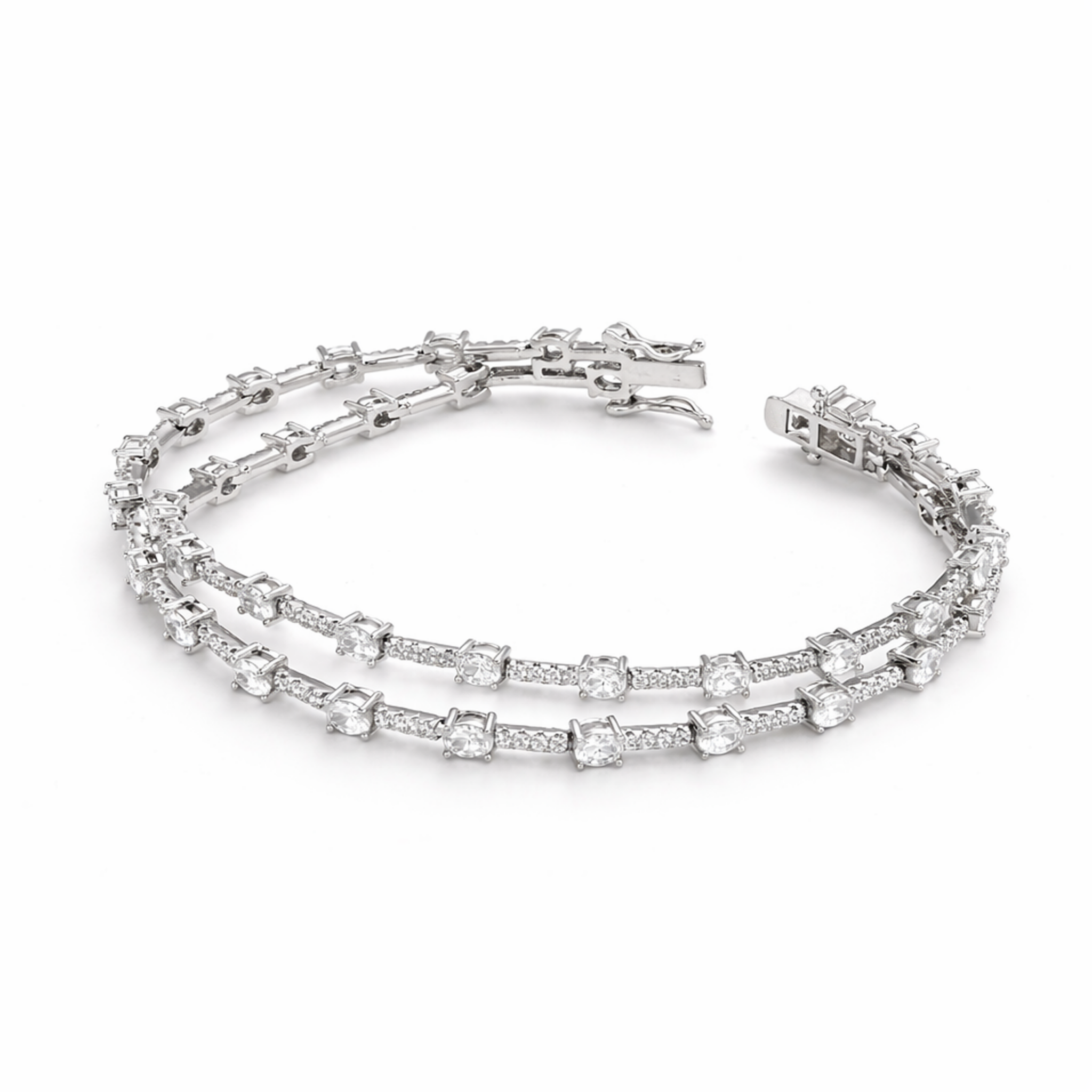 Celestial Halo Tennis Bracelet