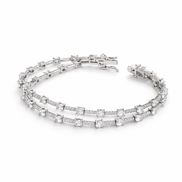 Celestial Halo Tennis Bracelet