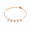 Rose Dew Drop Charm Bracelet