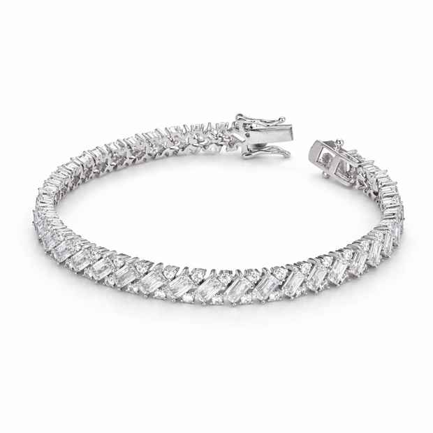 Cascade Baguette Tennis Bracelet