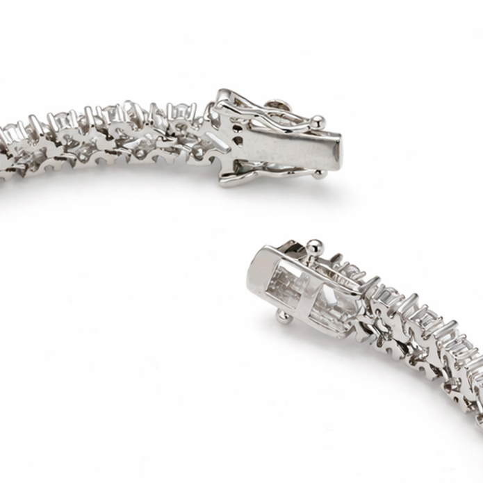 Cascade Baguette Tennis Bracelet