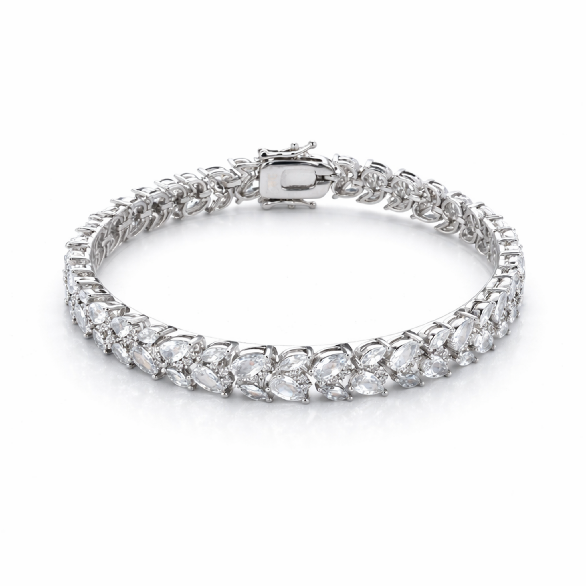 Marquise Leaf Tennis Bracelet