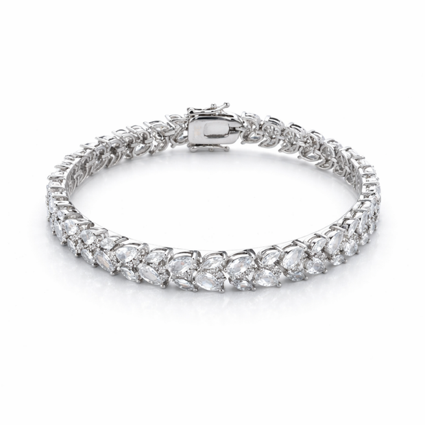 Marquise Leaf Tennis Bracelet