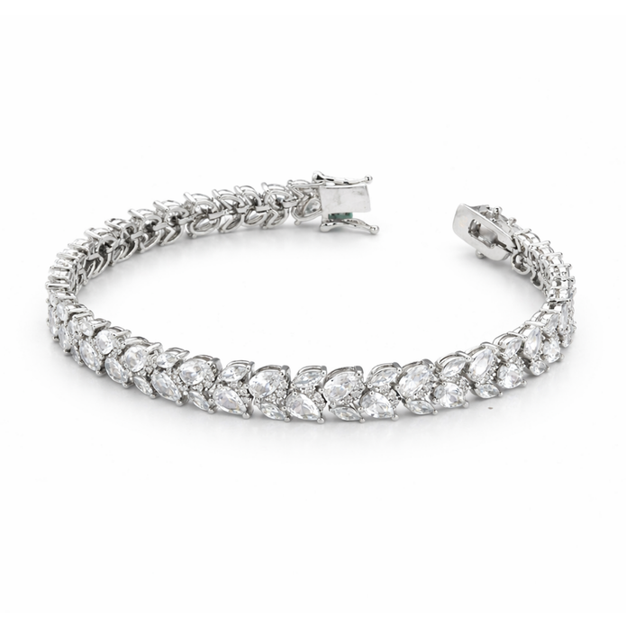 Marquise Leaf Tennis Bracelet