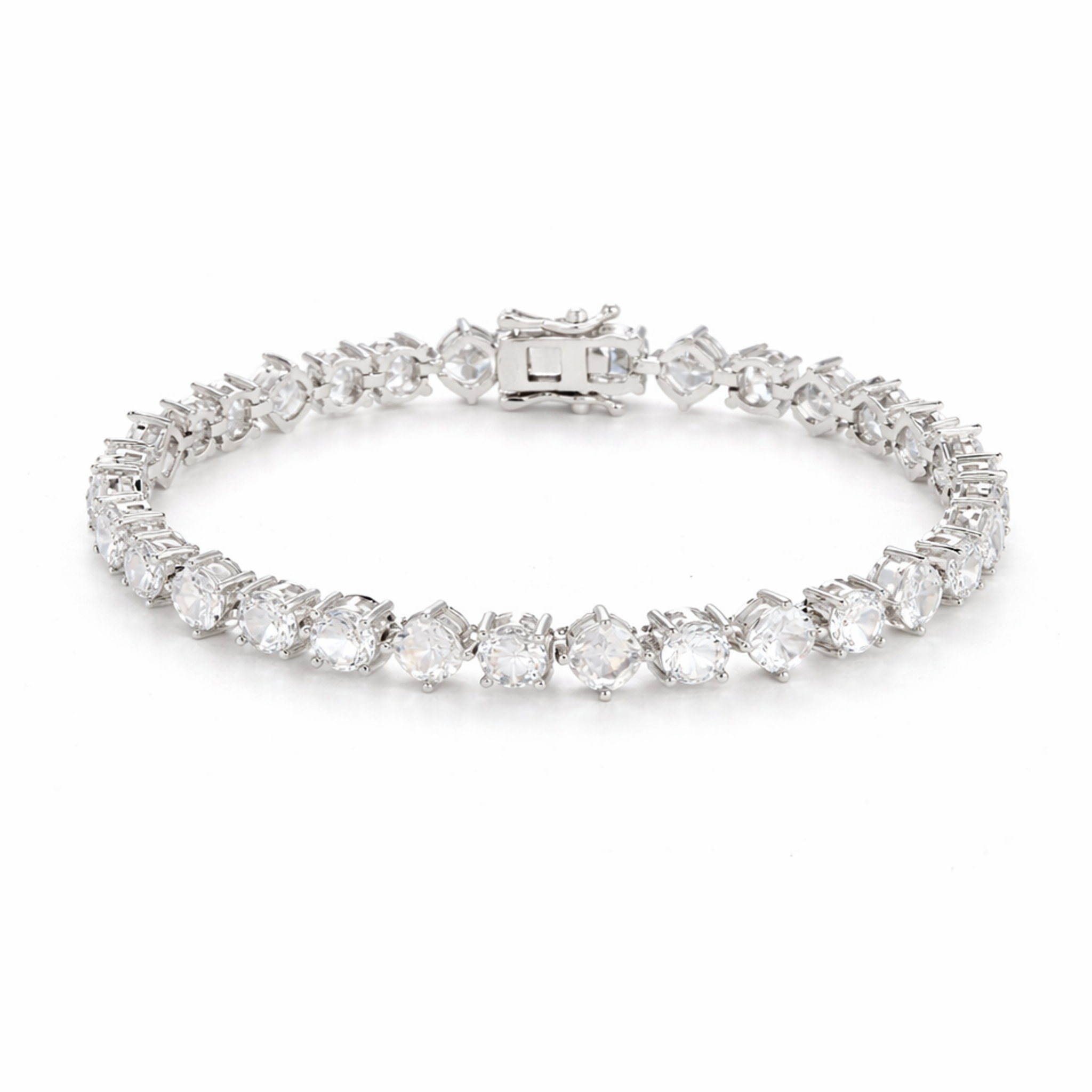 Solitaire Sparkle Tennis Bracelet