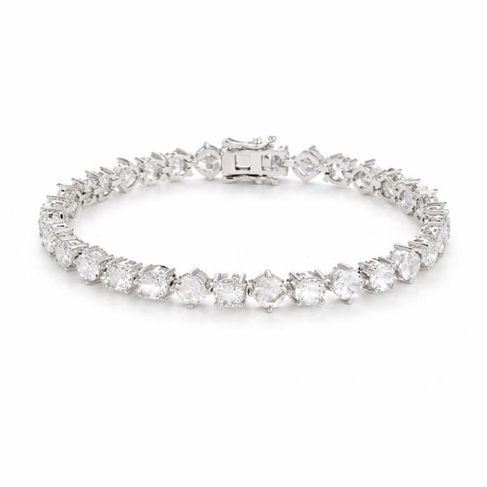 Solitaire Sparkle Tennis Bracelet