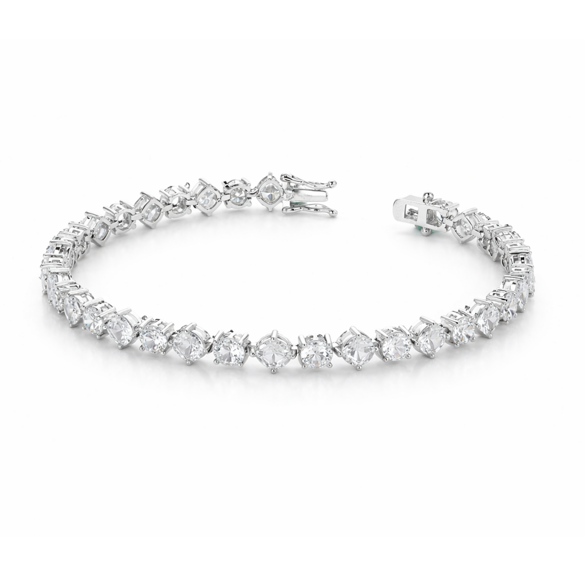 Solitaire Sparkle Tennis Bracelet
