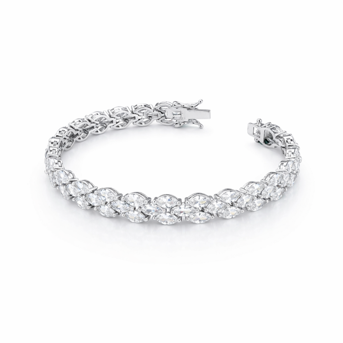 Marquise Luxe Double-Row Bracelet