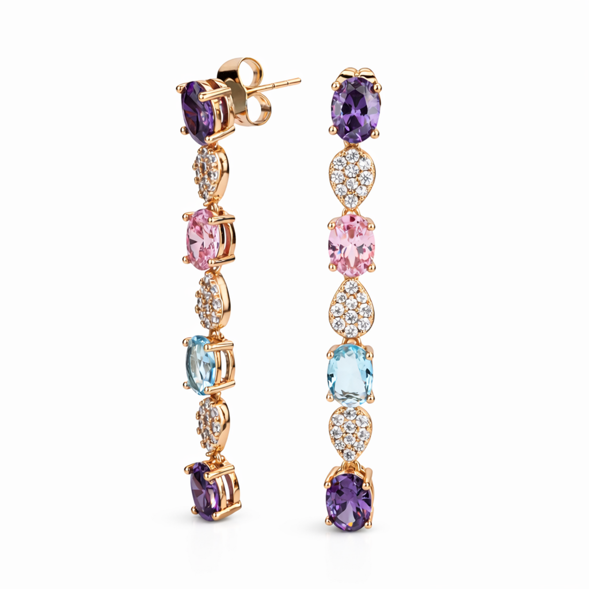 Aurora Cascade Drop Earrings