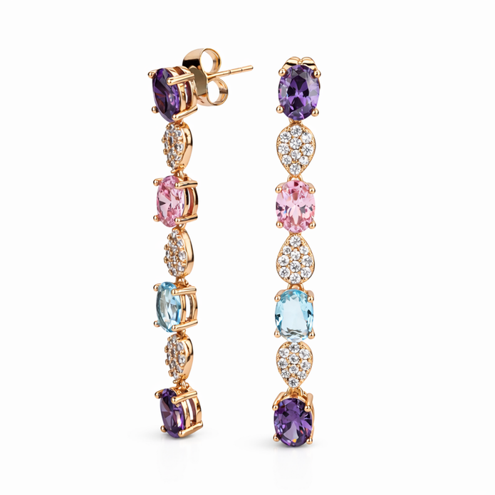 Aurora Cascade Drop Earrings