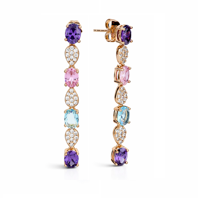 Aurora Cascade Drop Earrings