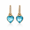 Sweetheart Diamond Hoop Charms