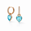 Sweetheart Diamond Hoop Charms