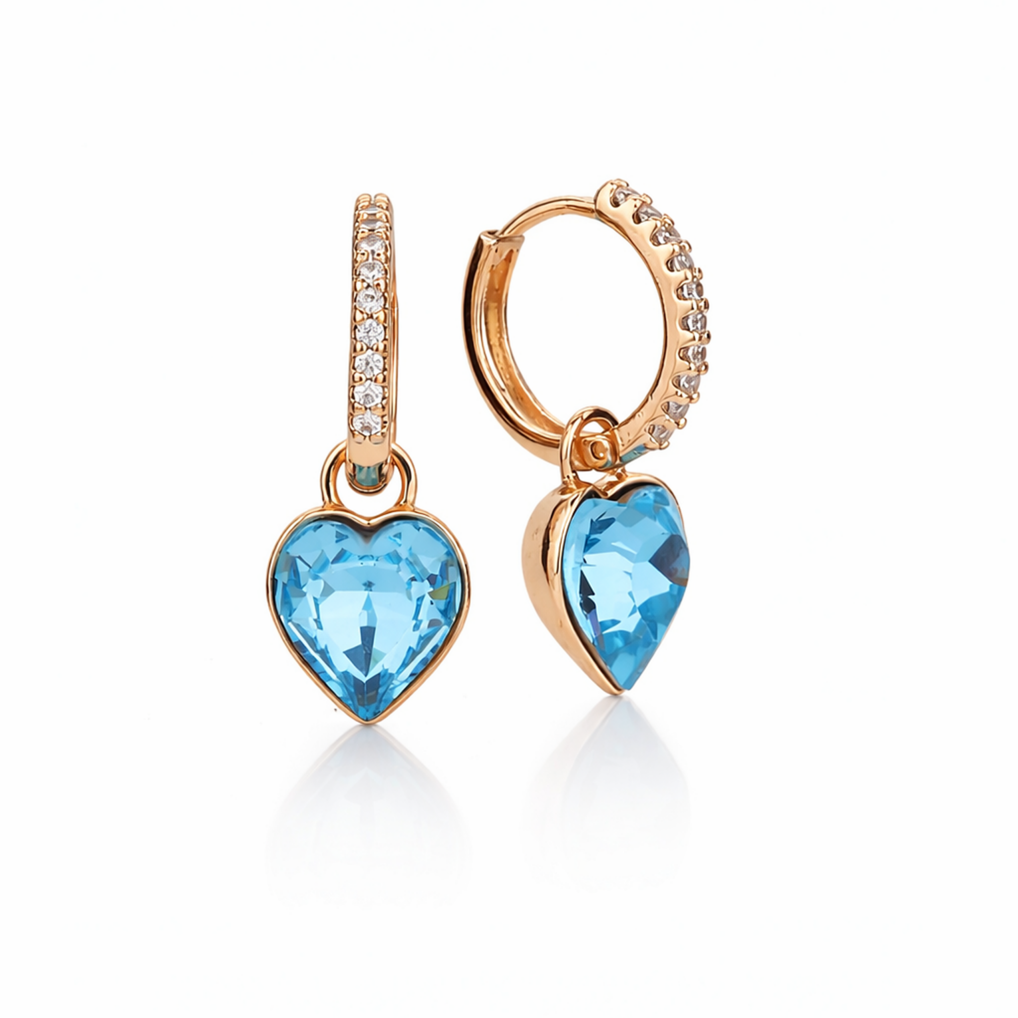 Sweetheart Diamond Hoop Charms