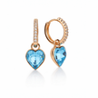 Sweetheart Diamond Hoop Charms