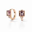 Regal Square Hoop Earrings