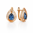 Halo Teardrop Clip Earrings