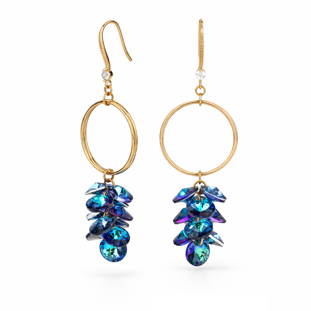 Oceanic Circle Crystal Drops