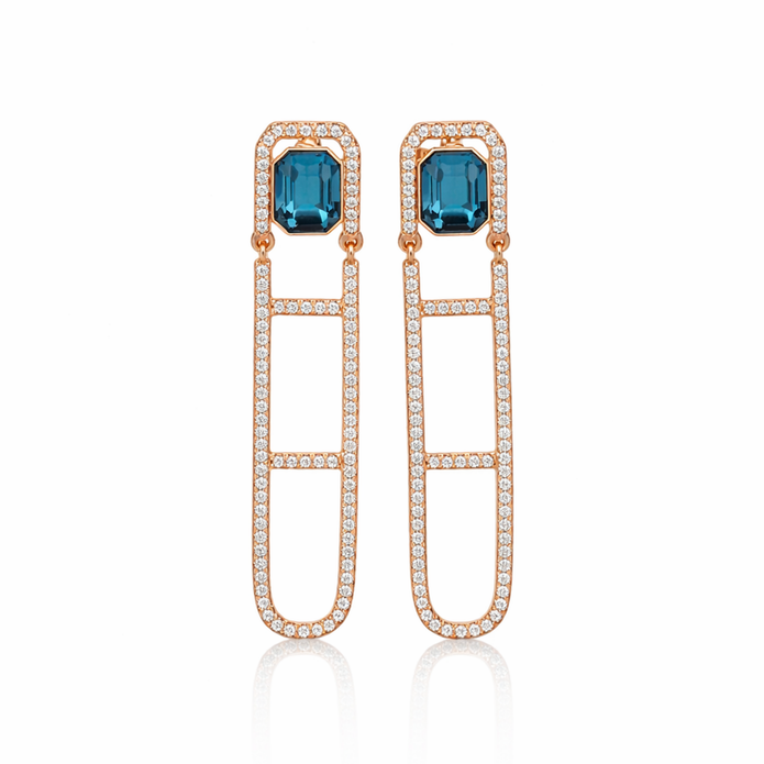 Metropolitan Blueprint Earrings