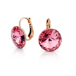 Rosé Rivoli Lever-Back Earrings