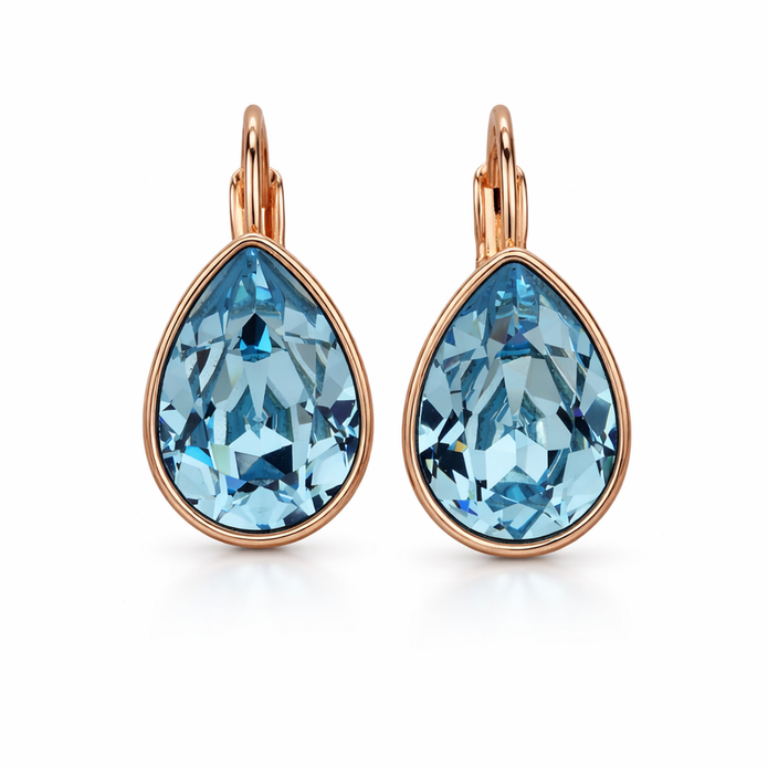 Pacific Teardrop Lever-Back Earrings