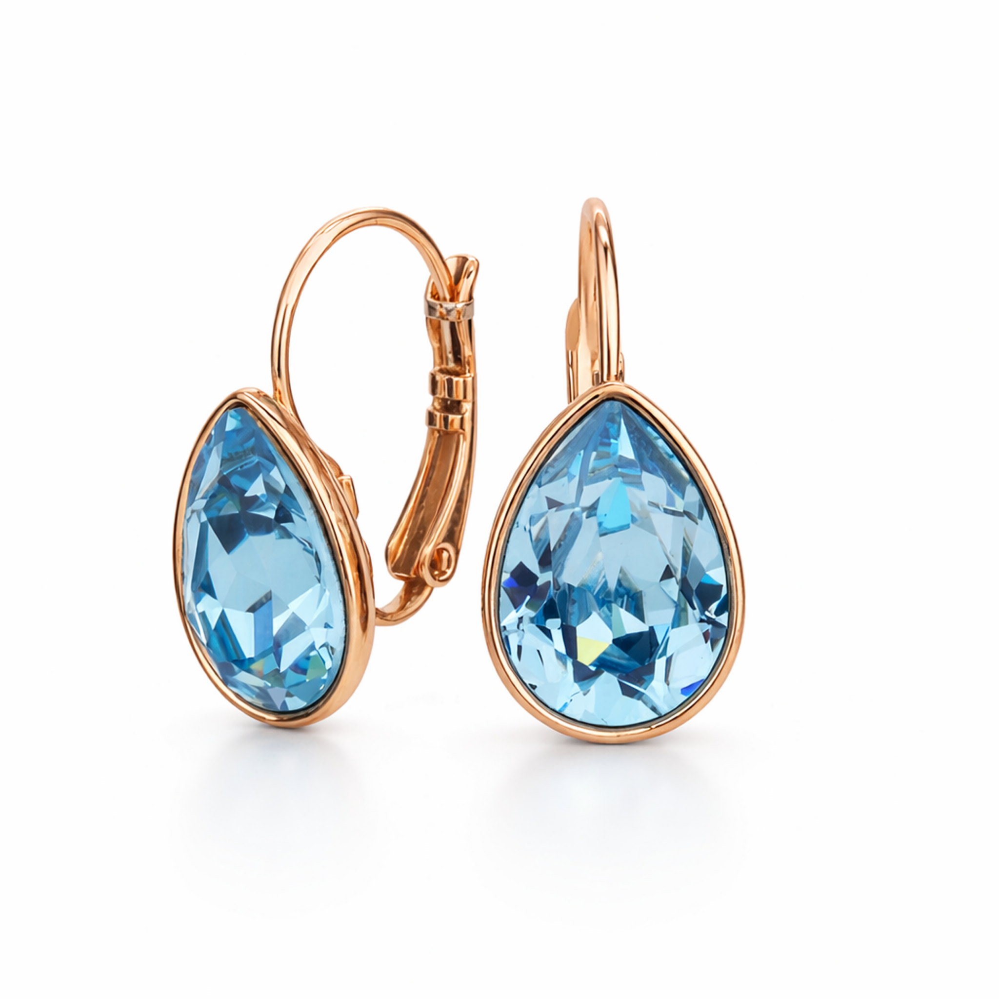 Pacific Teardrop Lever-Back Earrings