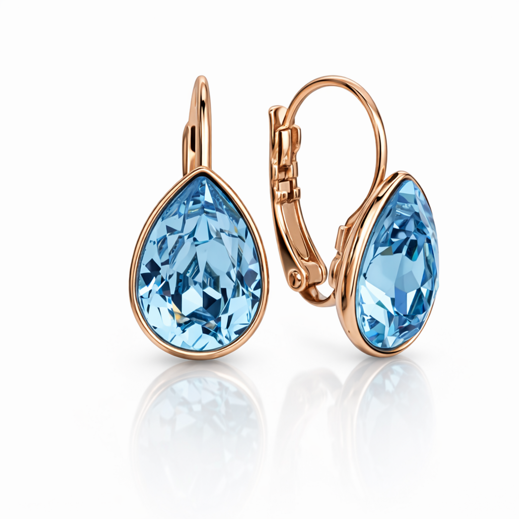 Pacific Teardrop Lever-Back Earrings