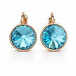 Sky Rivoli Lever-Back Earrings