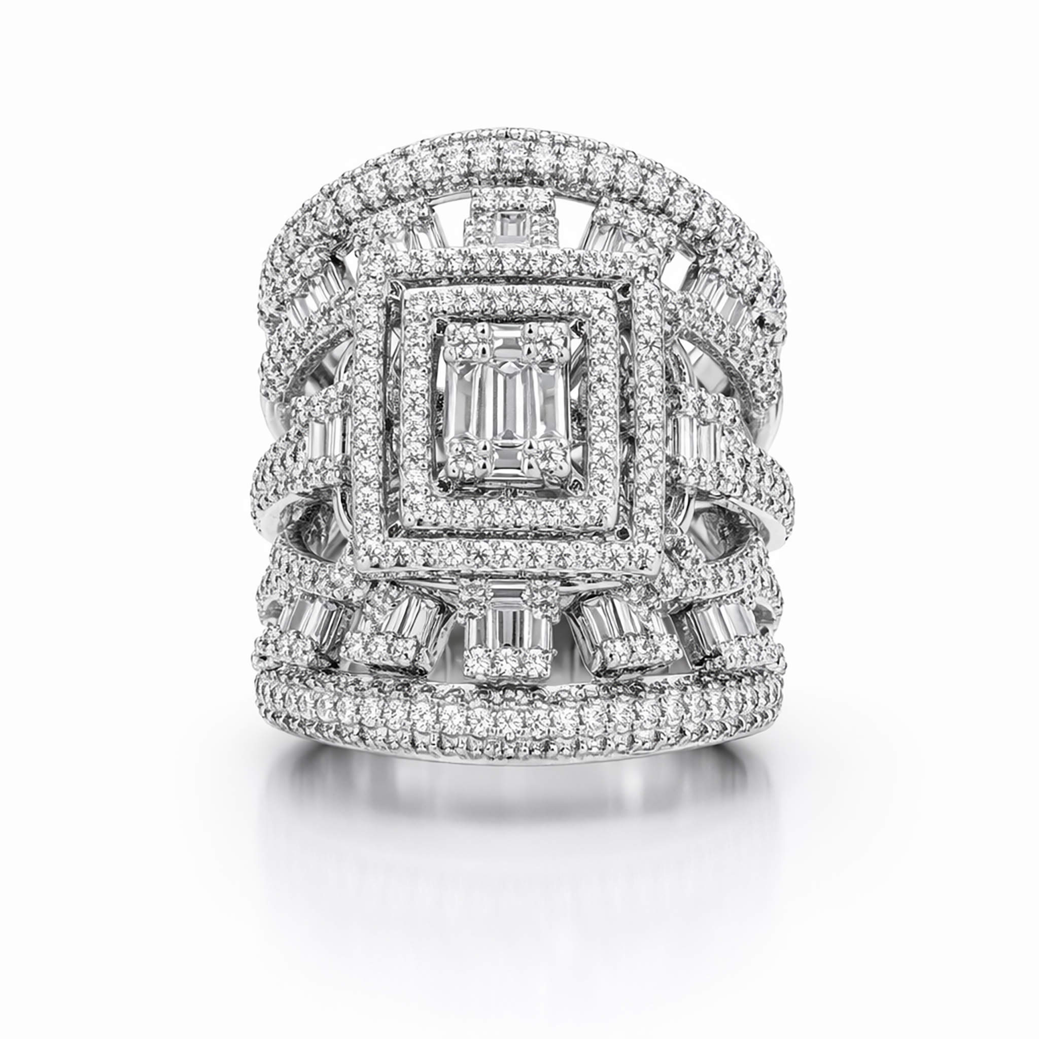 Aurora Pavé Crescent