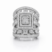 Aurora Pavé Crescent
