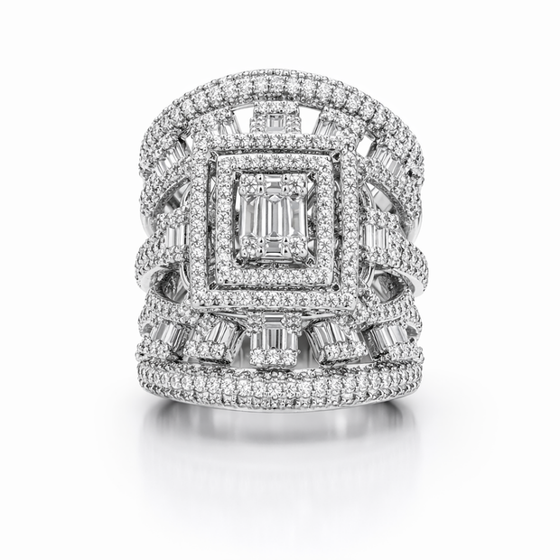 Aurora Pavé Crescent