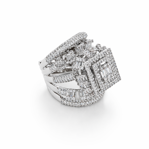 Aurora Pavé Crescent