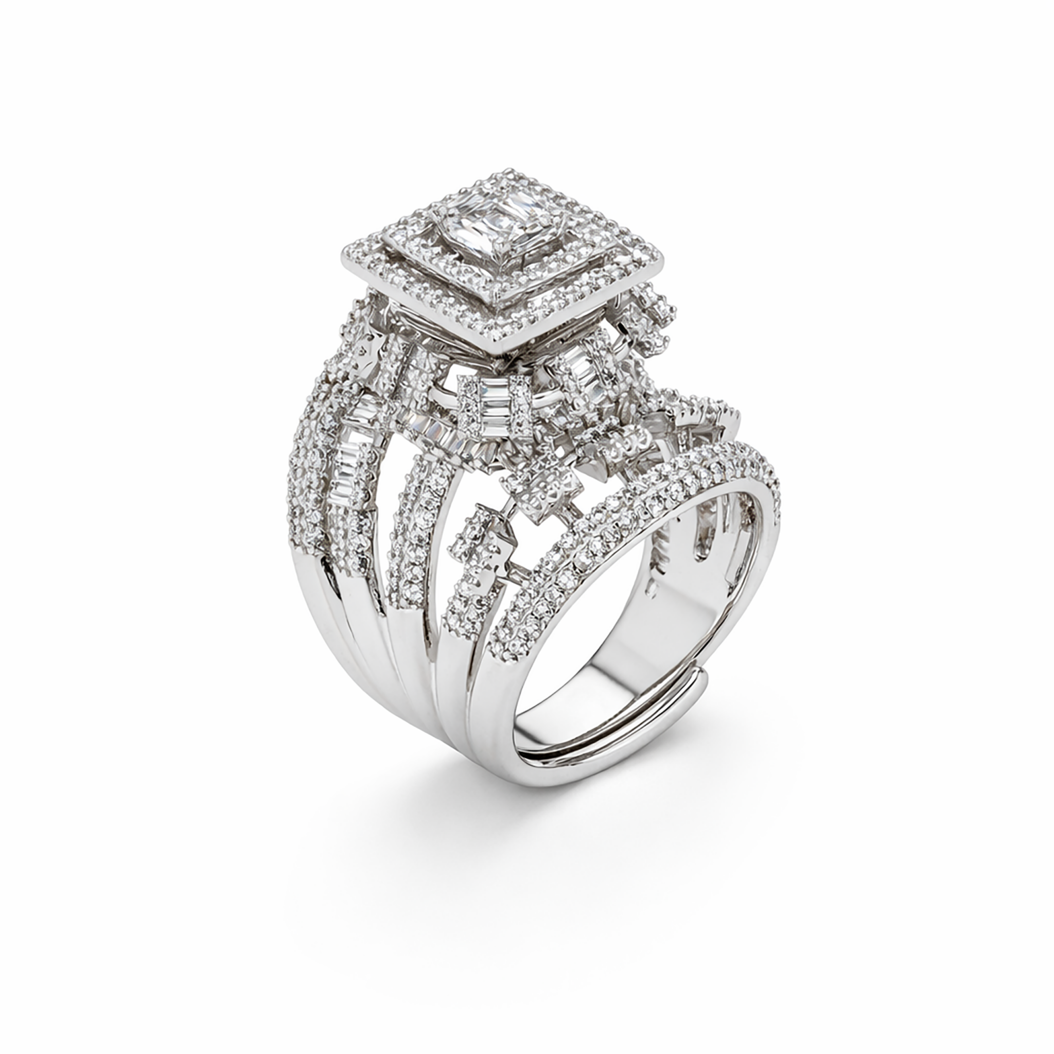 Aurora Pavé Crescent