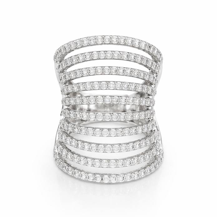 Pearl White Illusion Band