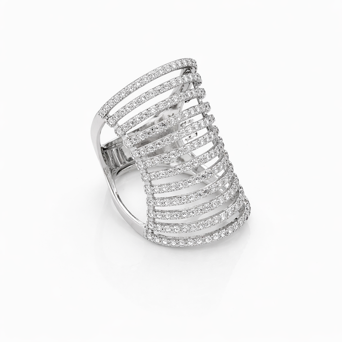 Pearl White Illusion Band