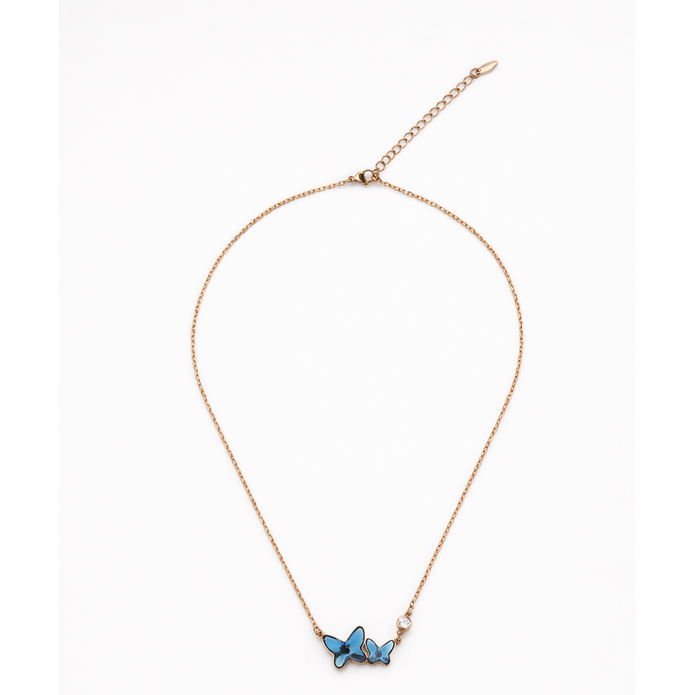 Blue Butterfly Duo Pendant