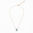 Aqua Halo Crown Pendant