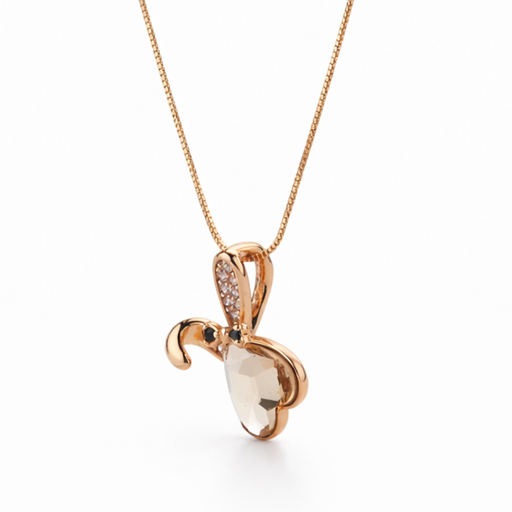 Crystal Honey Bee Pendant
