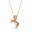 Crystal Honey Bee Pendant